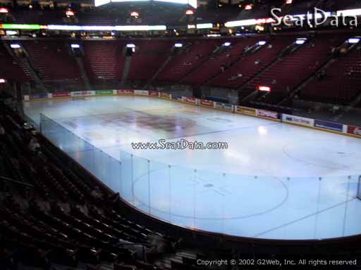 Seat view from section 109 at the Bell Centre, home of the Montreal Canadiens