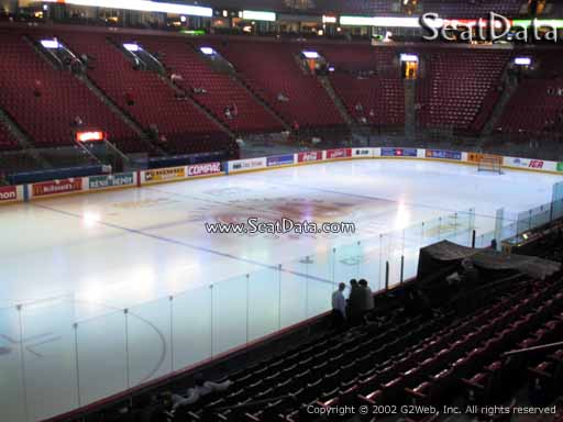 Seat view from section 116 at the Bell Centre, home of the Montreal Canadiens