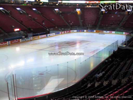 Seat view from section 117 at the Bell Centre, home of the Montreal Canadiens