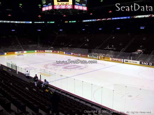 Seat view from section 122 at the Bell Centre, home of the Montreal Canadiens