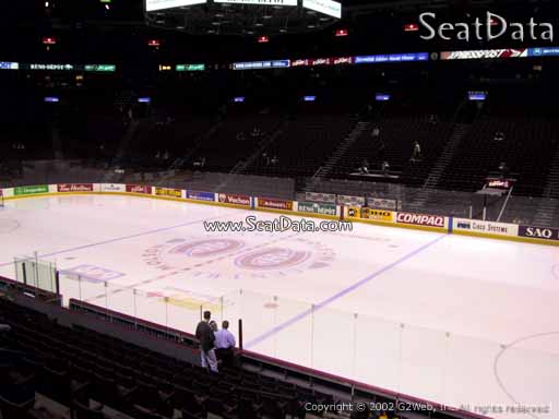 Seat view from section 123 at the Bell Centre, home of the Montreal Canadiens
