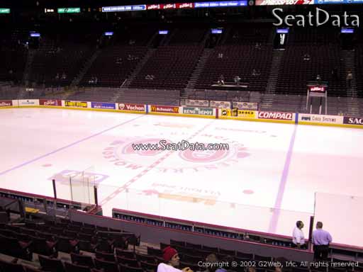 Seat view from section 124 at the Bell Centre, home of the Montreal Canadiens