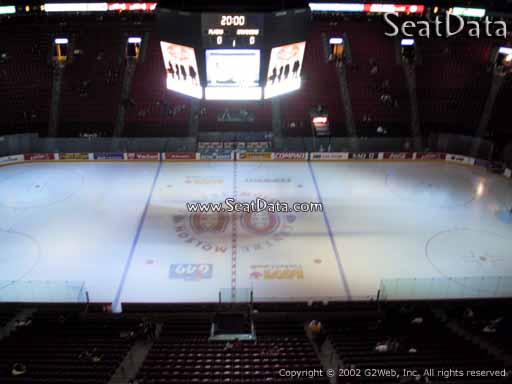 Seat view from section 301 at the Bell Centre, home of the Montreal Canadiens