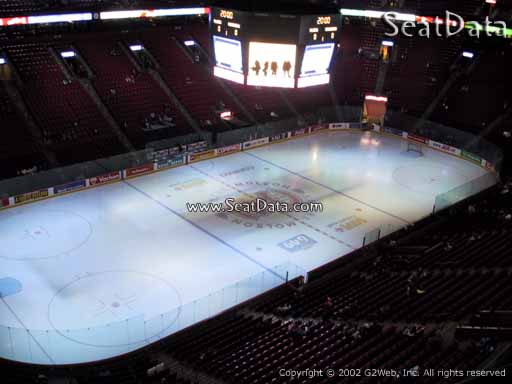 Seat view from section 305 at the Bell Centre, home of the Montreal Canadiens