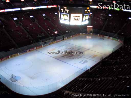 Seat view from section 306 at the Bell Centre, home of the Montreal Canadiens