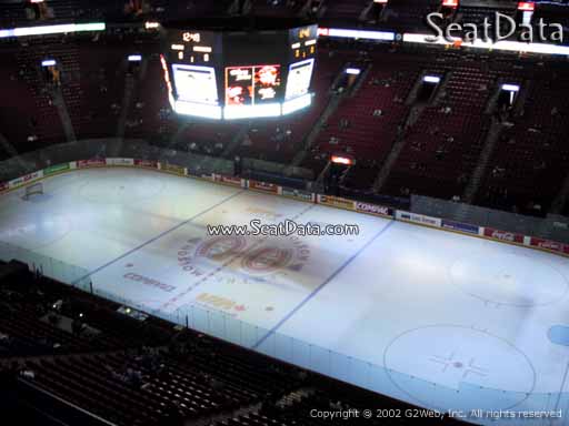 Seat view from section 316 at the Bell Centre, home of the Montreal Canadiens