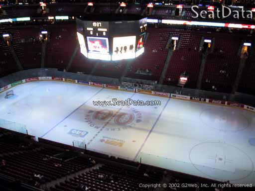 Seat view from section 335 at the Bell Centre, home of the Montreal Canadiens