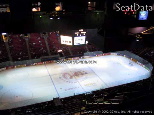 Seat view from section 421 at the Bell Centre, home of the Montreal Canadiens