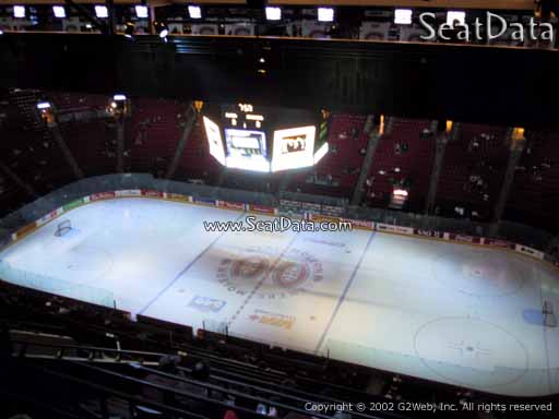 Seat view from section 435 at the Bell Centre, home of the Montreal Canadiens