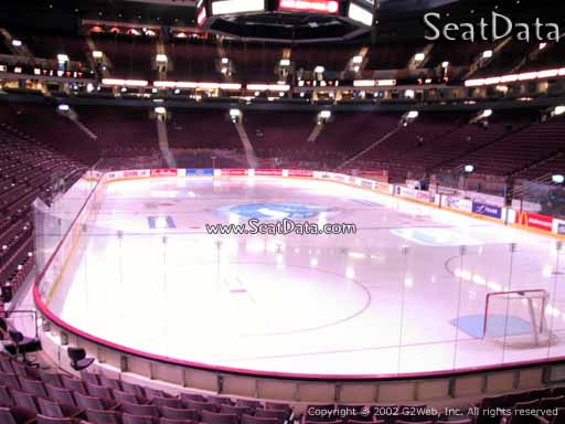 Seat view from section 101 at Rogers Arena, home of the Vancouver Canucks