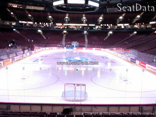 Seat view from section 112 at Rogers Arena, home of the Vancouver Canucks