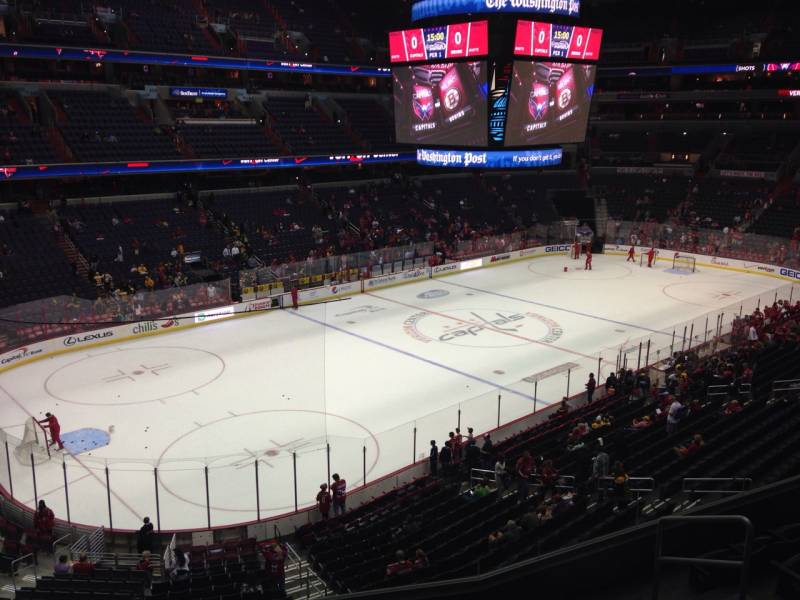 Seat view from section 211 at Capital One Arena, home of the Washington Capitals