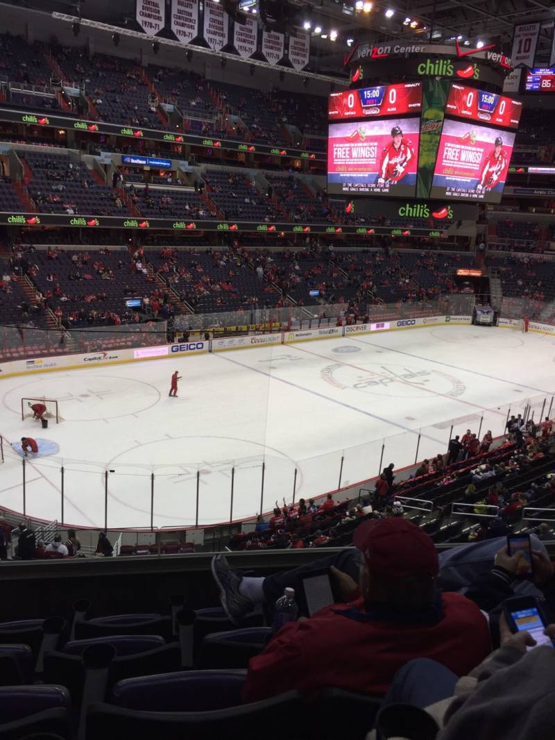 Seat view from section 212 at Capital One Arena, home of the Washington Capitals