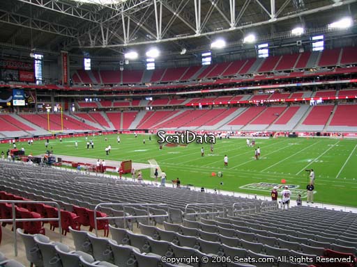 Seat view from section 104 at State Farm Stadium, home of the Arizona Cardinals