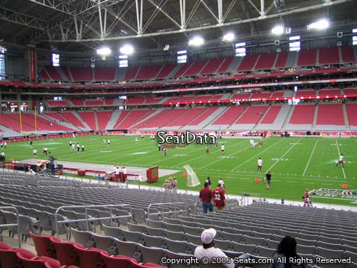 Seat view from section 105 at State Farm Stadium, home of the Arizona Cardinals