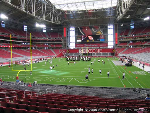 View from section 117 at State Farm Stadium, home of the Arizona Cardinals