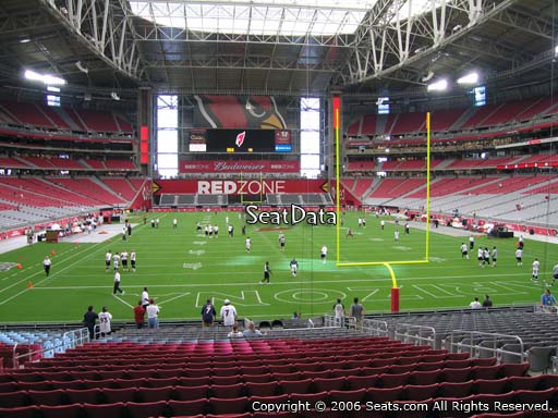 View from section 120 at State Farm Stadium, home of the Arizona Cardinals