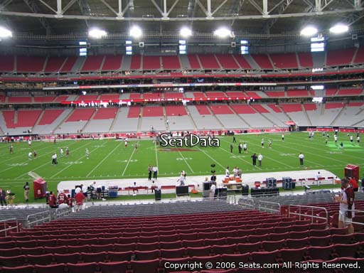 View from section 130 at State Farm Stadium, home of the Arizona Cardinals