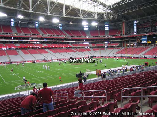 View from section 134 at State Farm Stadium, home of the Arizona Cardinals