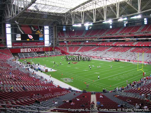 View from section 229 at State Farm Stadium, home of the Arizona Cardinals