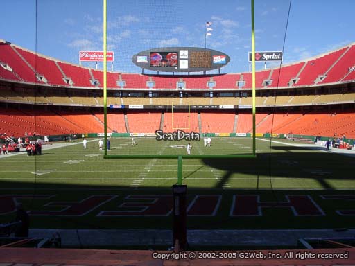 Seat view from section 109 at Arrowhead Stadium, home of the Kansas City Chiefs