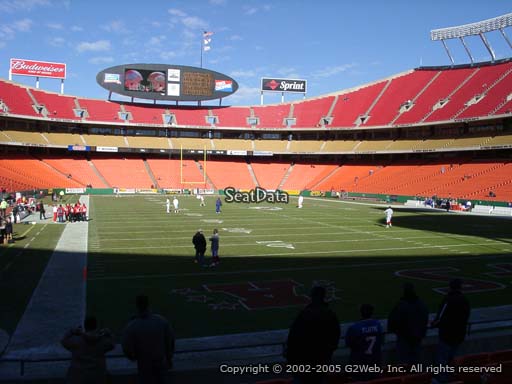Seat view from section 111 at Arrowhead Stadium, home of the Kansas City Chiefs