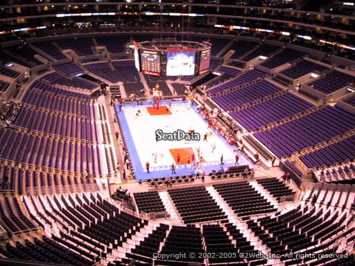 Seat view from section 311 at the Staples Center, home of the Los Angeles Clippers