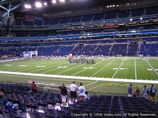 Seat view from section 111 at Lucas Oil Stadium, home of the Indianapolis Colts