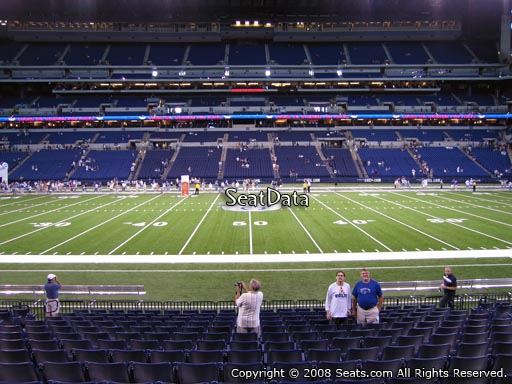 Seat view from section 113 at Lucas Oil Stadium, home of the Indianapolis Colts