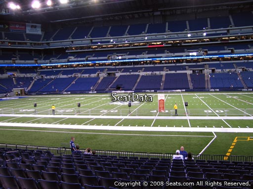 Seat view from section 139 at Lucas Oil Stadium, home of the Indianapolis Colts