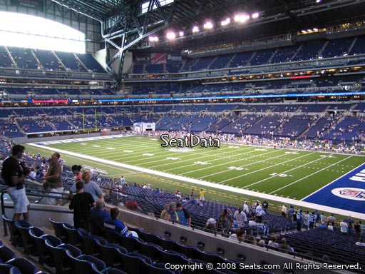 Seat view from section 208 at Lucas Oil Stadium, home of the Indianapolis Colts