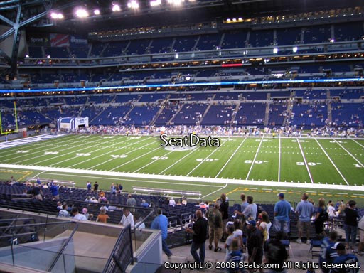 Seat view from section 211 at Lucas Oil Stadium, home of the Indianapolis Colts