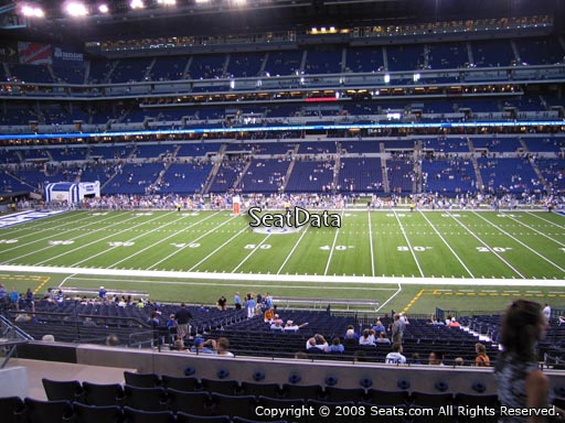 Seat view from section 212 at Lucas Oil Stadium, home of the Indianapolis Colts