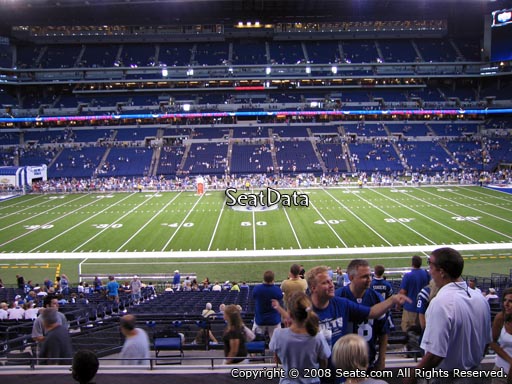 Seat view from section 213 at Lucas Oil Stadium, home of the Indianapolis Colts