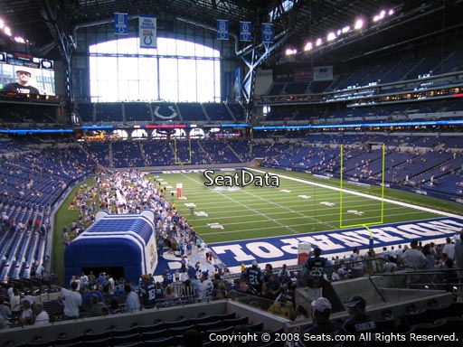 Seat view from section 229 at Lucas Oil Stadium, home of the Indianapolis Colts