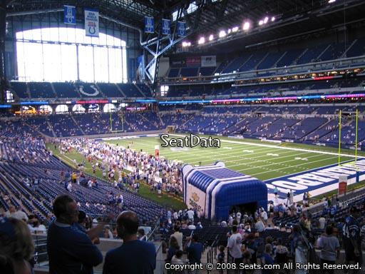 Seat view from section 232 at Lucas Oil Stadium, home of the Indianapolis Colts