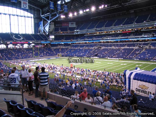Seat view from section 235 at Lucas Oil Stadium, home of the Indianapolis Colts