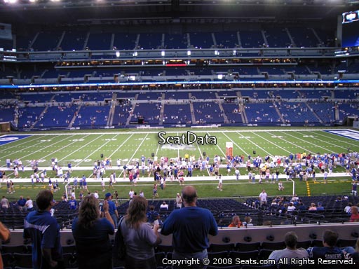 Seat view from section 240 at Lucas Oil Stadium, home of the Indianapolis Colts