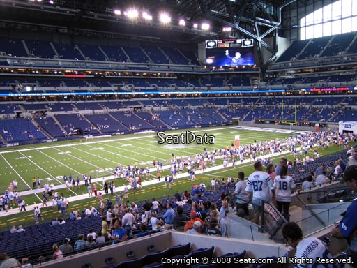 Seat view from section 244 at Lucas Oil Stadium, home of the Indianapolis Colts