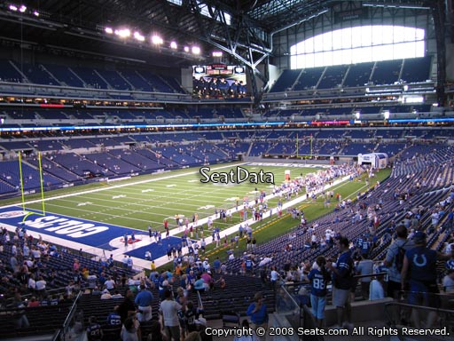Seat view from section 248 at Lucas Oil Stadium, home of the Indianapolis Colts