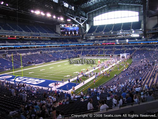 Seat view from section 249 at Lucas Oil Stadium, home of the Indianapolis Colts
