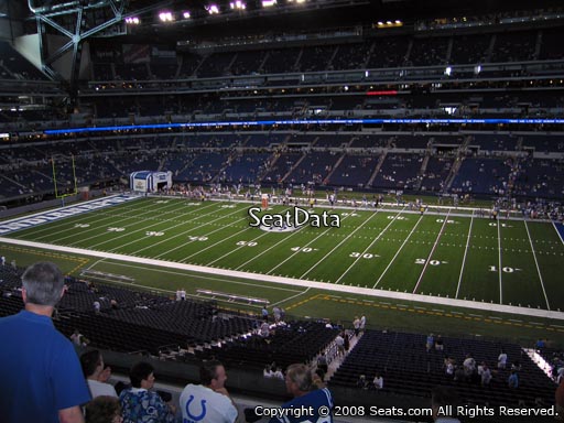 Seat view from section 310 at Lucas Oil Stadium, home of the Indianapolis Colts