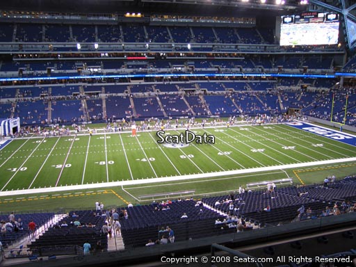 Seat view from section 315 at Lucas Oil Stadium, home of the Indianapolis Colts