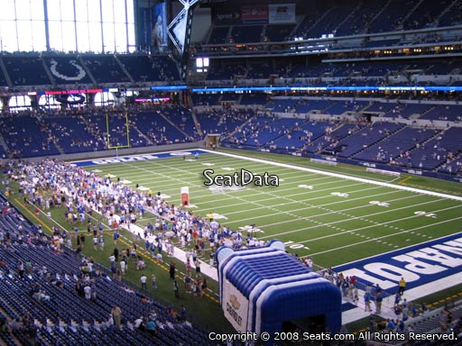 Seat view from section 331 at Lucas Oil Stadium, home of the Indianapolis Colts