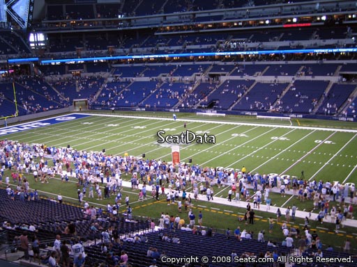 Seat view from section 336 at Lucas Oil Stadium, home of the Indianapolis Colts