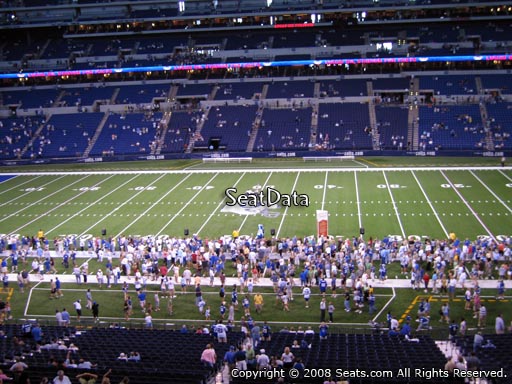 Seat view from section 339 at Lucas Oil Stadium, home of the Indianapolis Colts