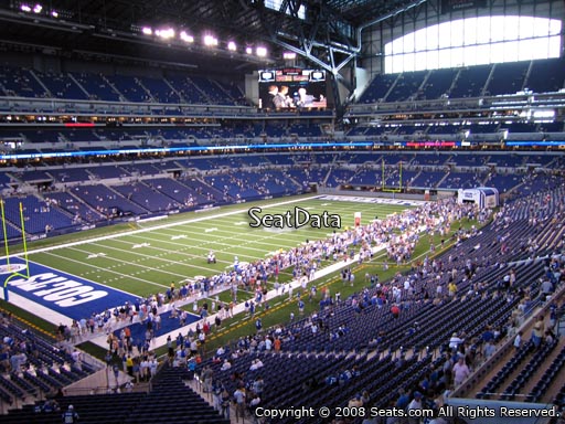 Seat view from section 347 at Lucas Oil Stadium, home of the Indianapolis Colts