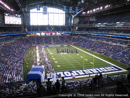 Seat view from section 429 at Lucas Oil Stadium, home of the Indianapolis Colts