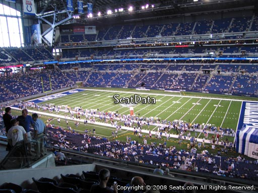 Seat view from section 436 at Lucas Oil Stadium, home of the Indianapolis Colts
