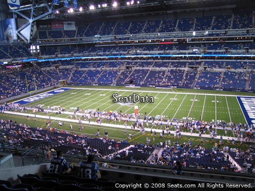 Seat view from section 437 at Lucas Oil Stadium, home of the Indianapolis Colts